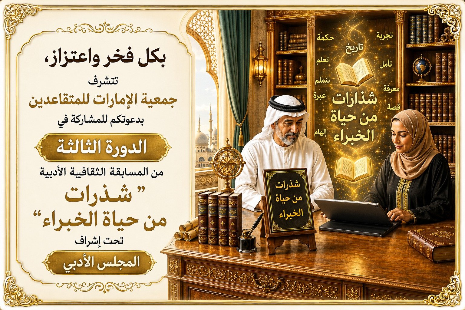 الدورة الثالثة من المسابقة الثقافية الأدبية " شذرات من حياة الخبراء"