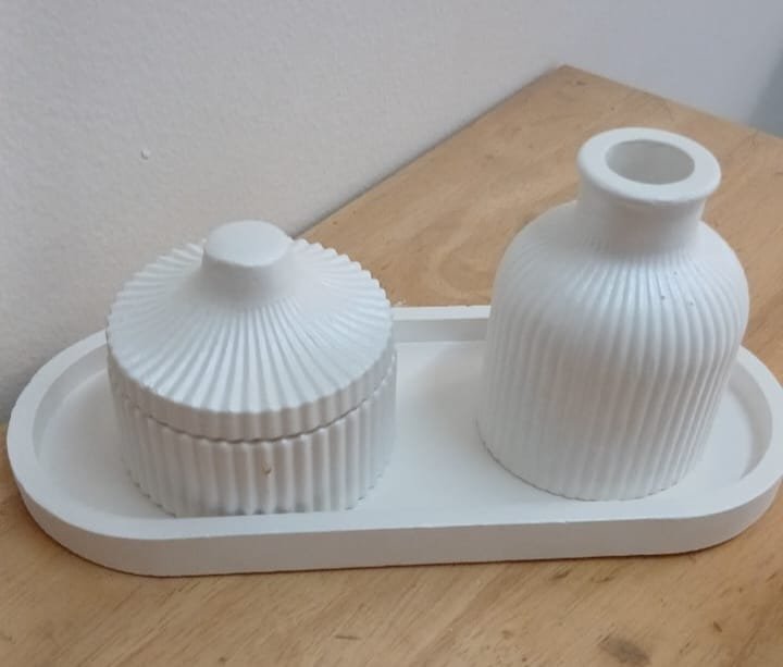 ورشة إبداعية بعنوان:   فن الكونكريت (استخدام الجبس والإسمنت لصنع قطع فنية وديكورية)